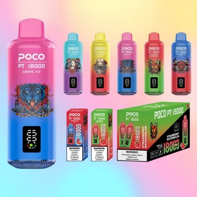 Wholesale POCO PT18000 Puffs Display Screen Disposable Nicotine Vape