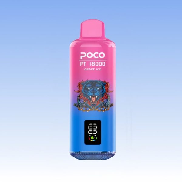 Wholesale POCO PT18000 Puffs Display Screen Disposable Nicotine Vape