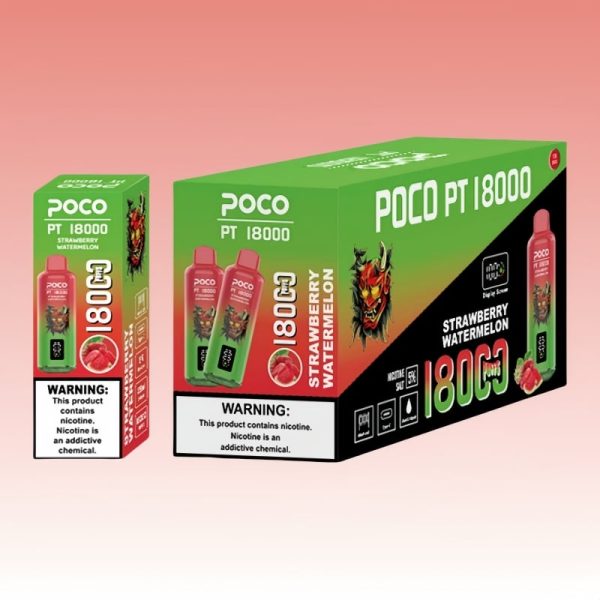 Wholesale POCO PT18000 Puffs Display Screen Disposable Nicotine Vape
